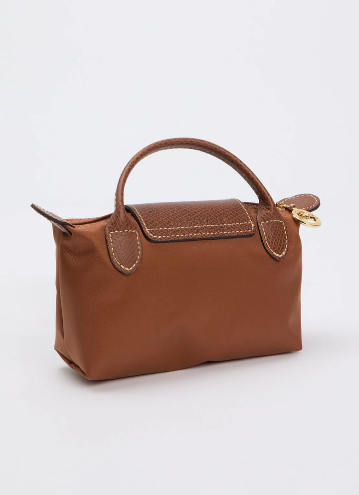 Longchamp Le Pliage XS Handbag Cognac Brown Side View