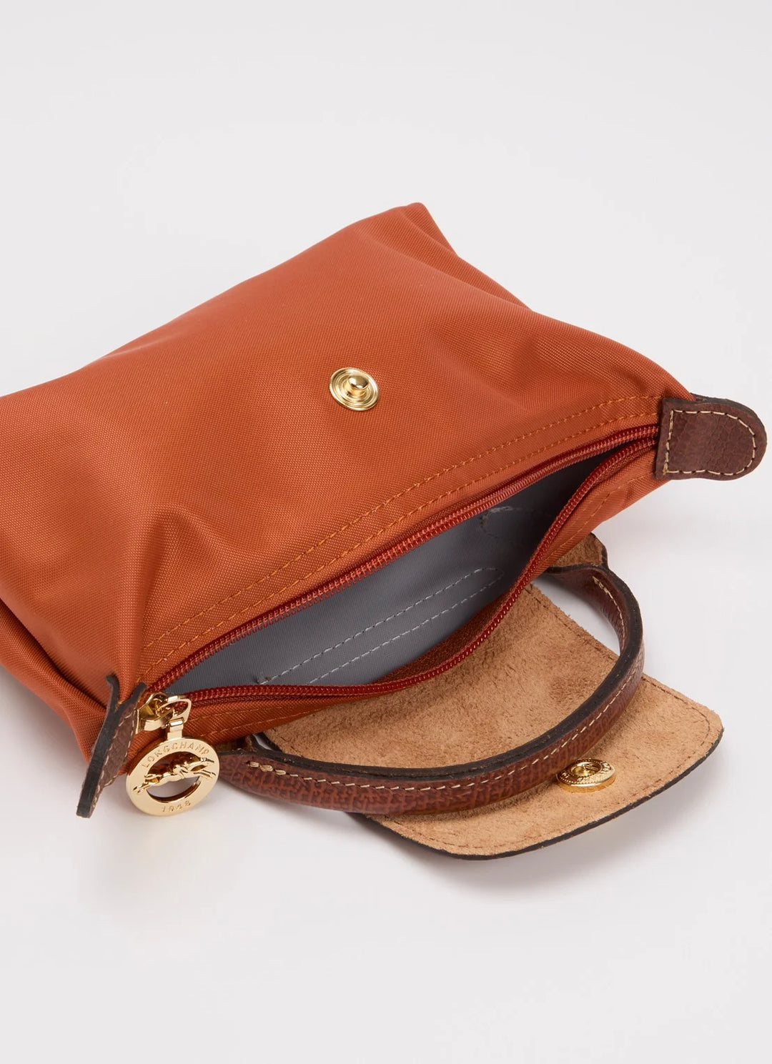 Longchamp Le Pliage XS Handbag Orange Terracotta Back View