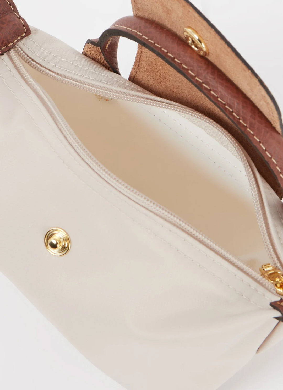 Longchamp Le Pliage XS Handbag Paper White Back View
