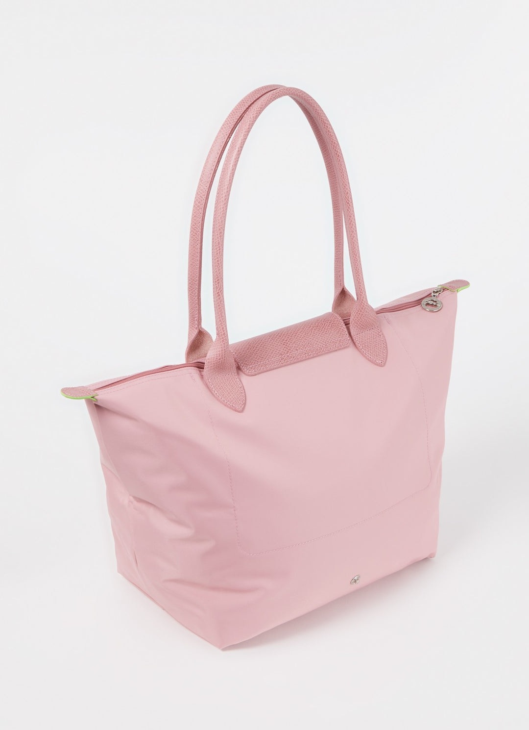 Longchamp Le Pliage Green Medium Tote Bag Petale Pink Side View