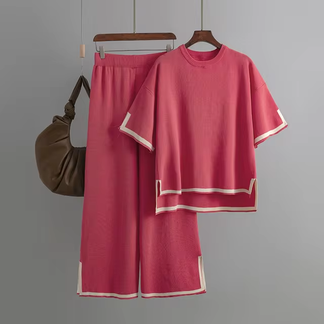Charlotte Elegant Ice Silk Short Sleeve Co-Ord Set — additional view