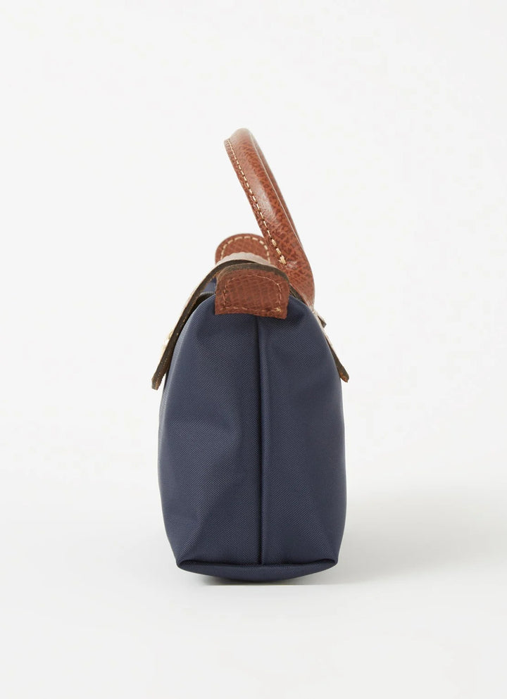 Longchamp Le Pliage XS Handbag Navy Blue Interior Zip Pocket