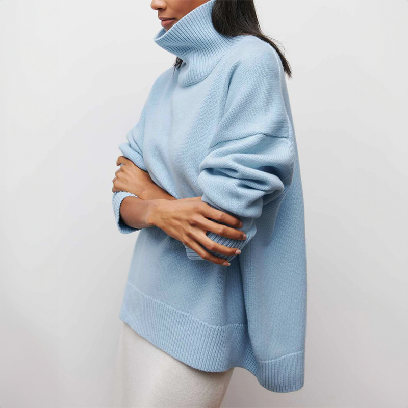 Amelia Elegant Knit Turtleneck Sweater — alternate view