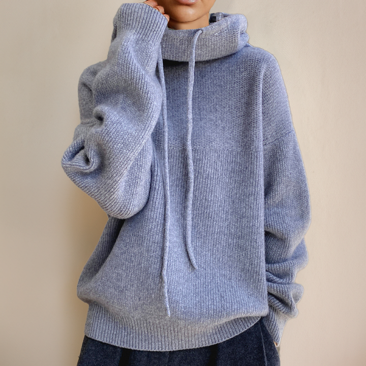 Ella Oversized Comfortable Hoodie — back view