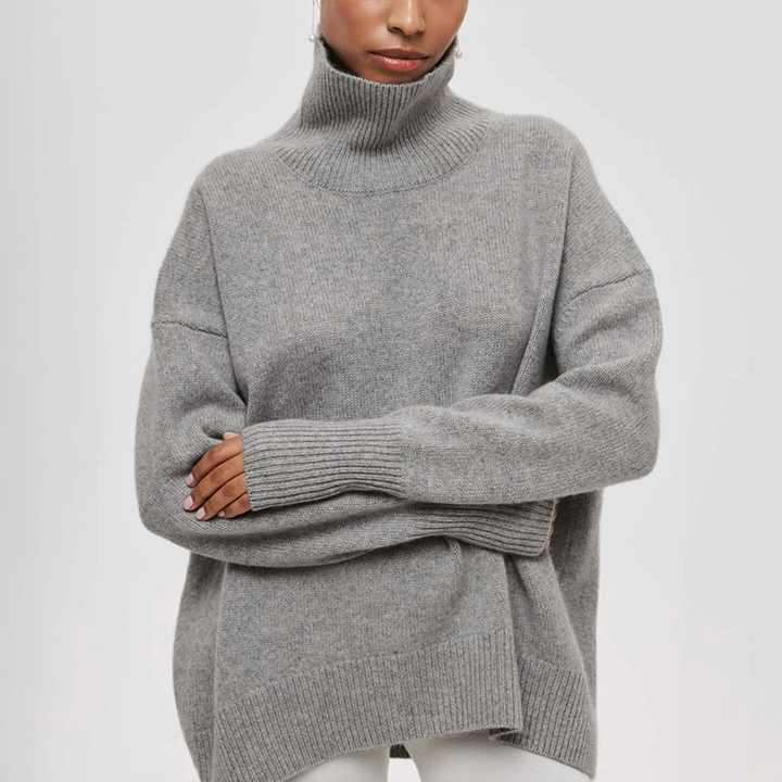 Amelia Elegant Knit Turtleneck Sweater — product view