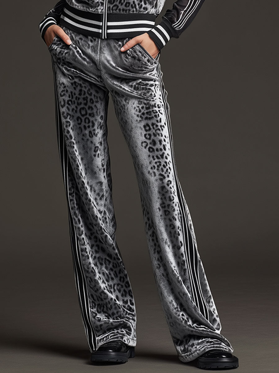 Soft velvet sports set women – detail