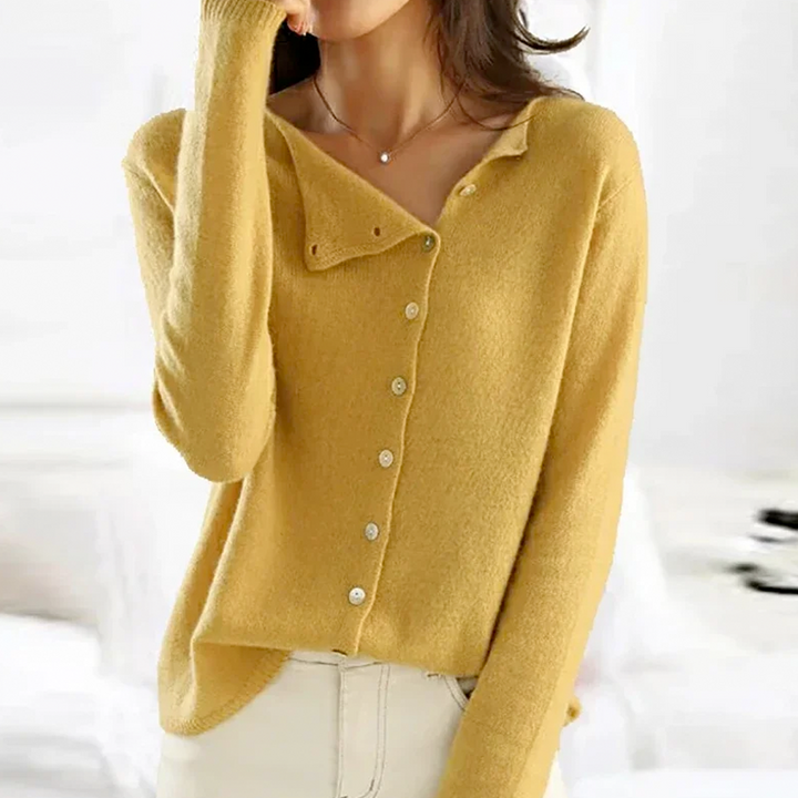 Avery Elegant Soft Cardigan — detail view