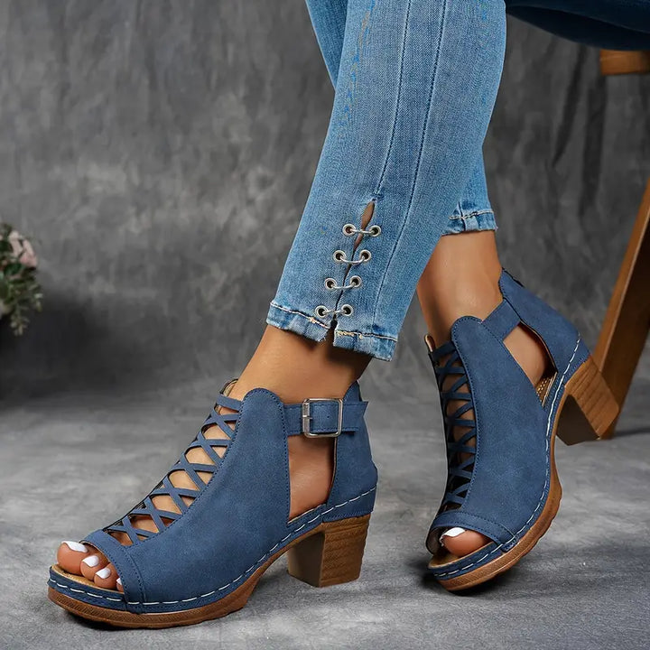 Aubrey Orthopedic Wedge Sandals — side view