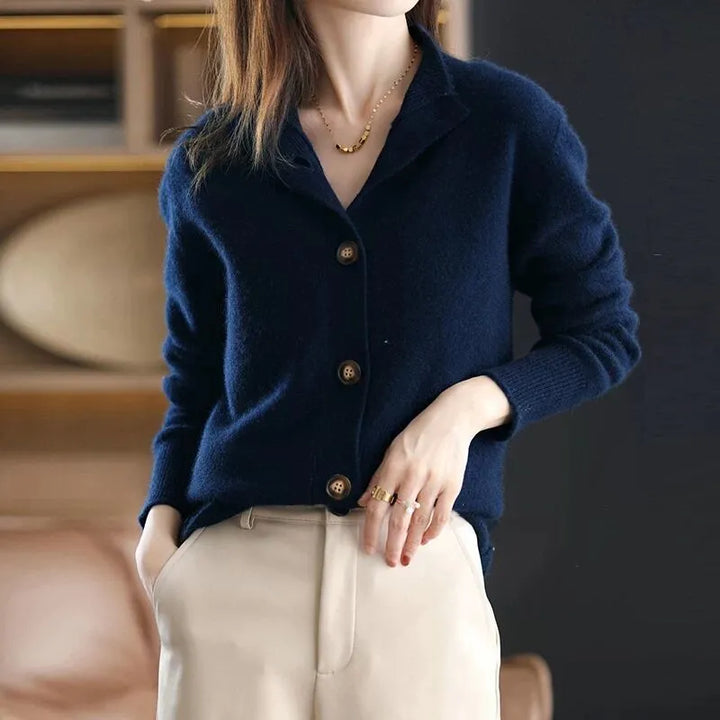 Lina Stylish Comfy Cardigan — close-up view
