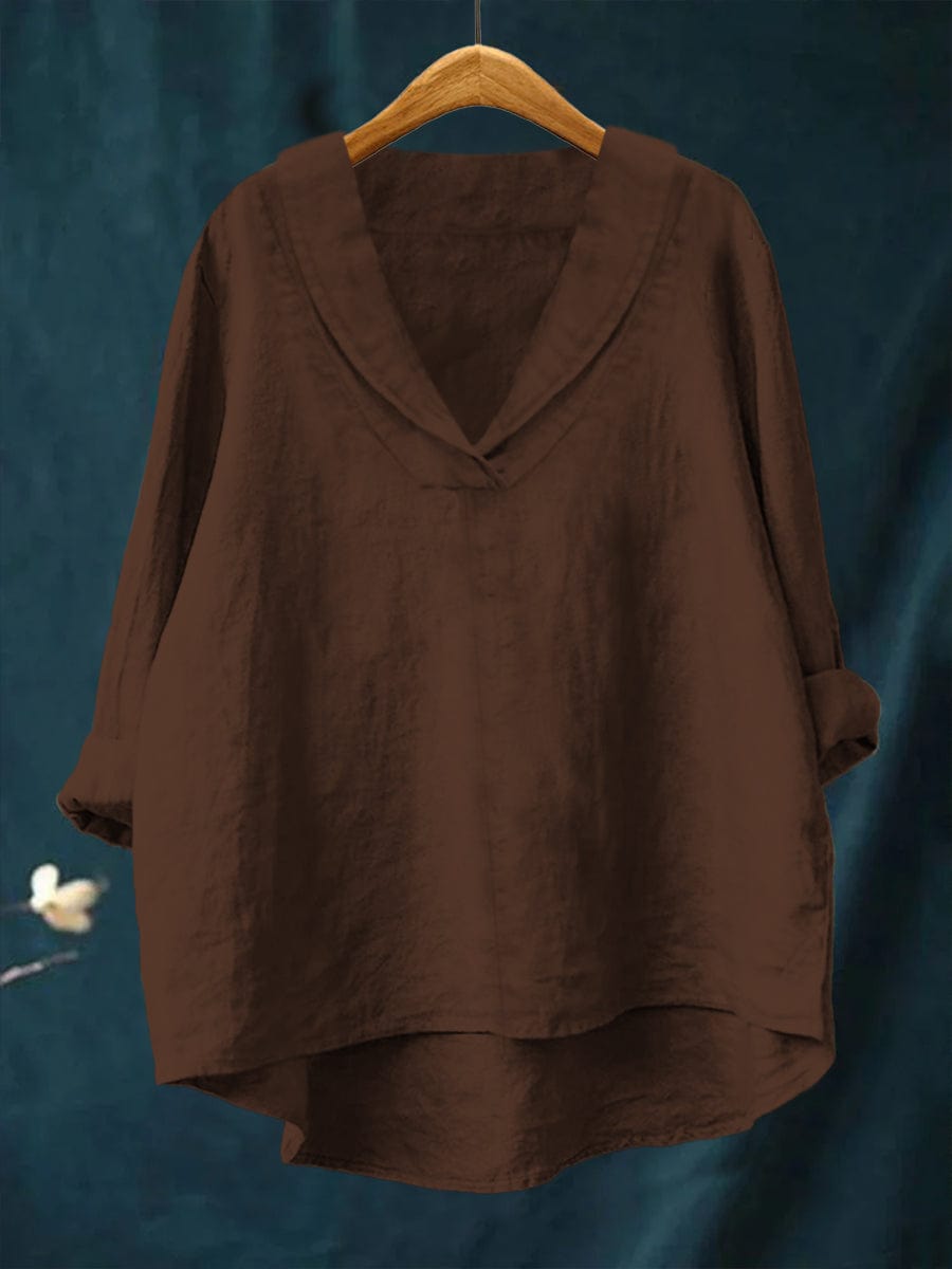 Samantha Colourful Summer Blouse — side view