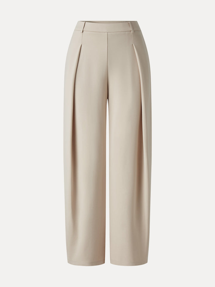 Ponte High-Rise Barrel Pants with Pockets