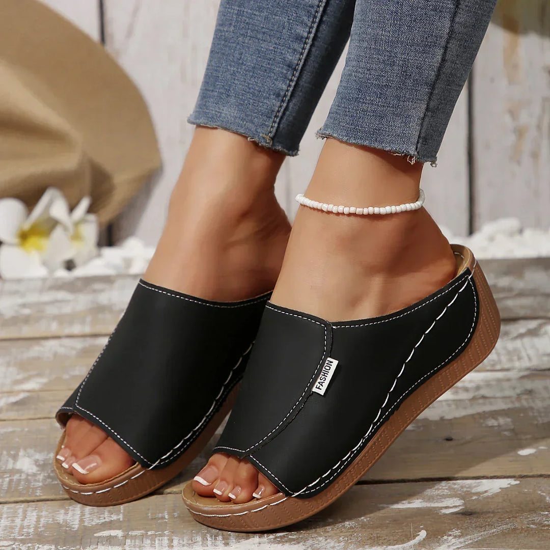 Ella Orthopedic Heels — back view