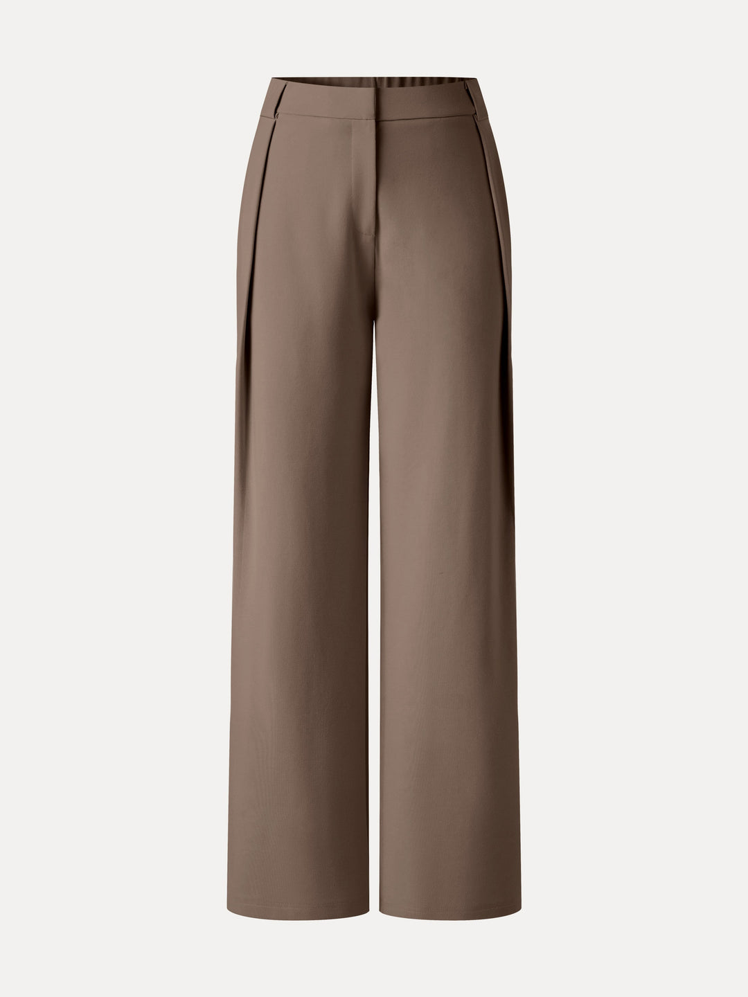 Ponte High-Rise Straight-Leg Pants with Pockets