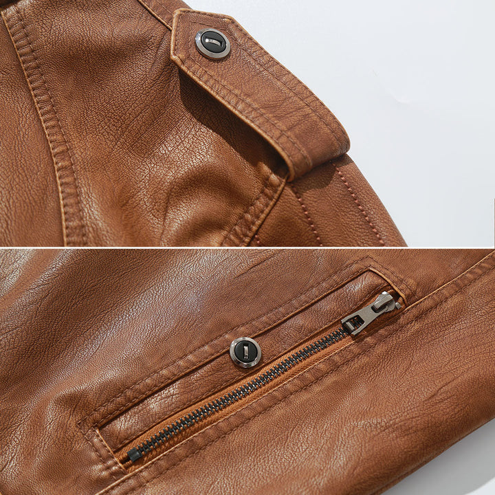 Sienna fleece biker jacket, styled full-length view