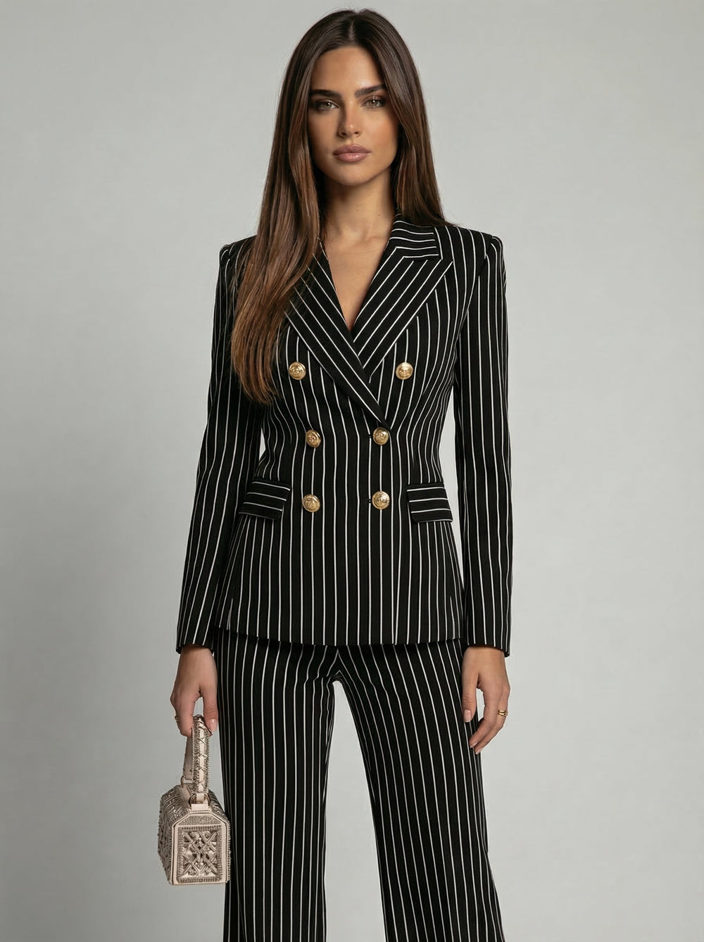 Women's tailored blazer co-ord diplomatic suit – side