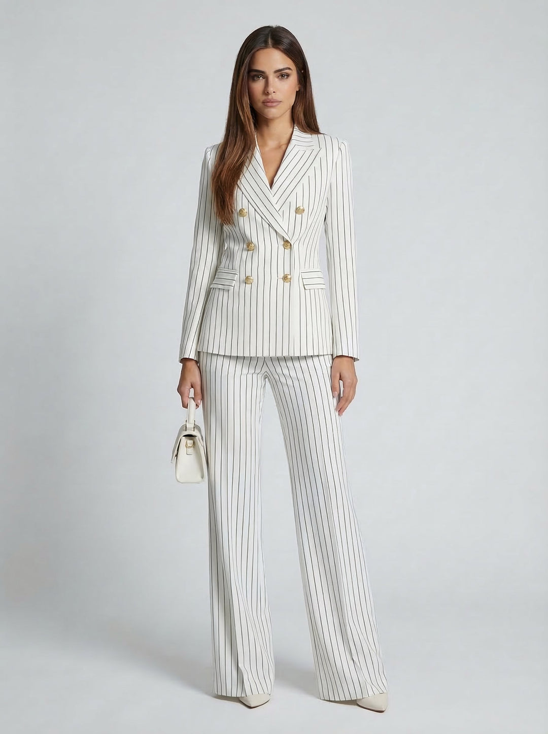 Tailored diplomatic blazer set women – full length