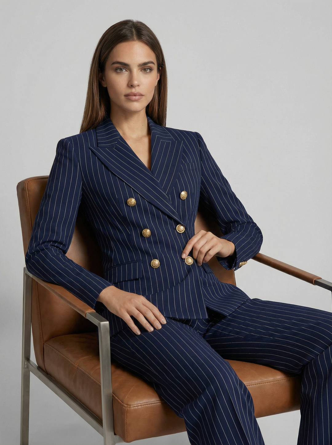 Victoria elegant suit co-ord – close-up
