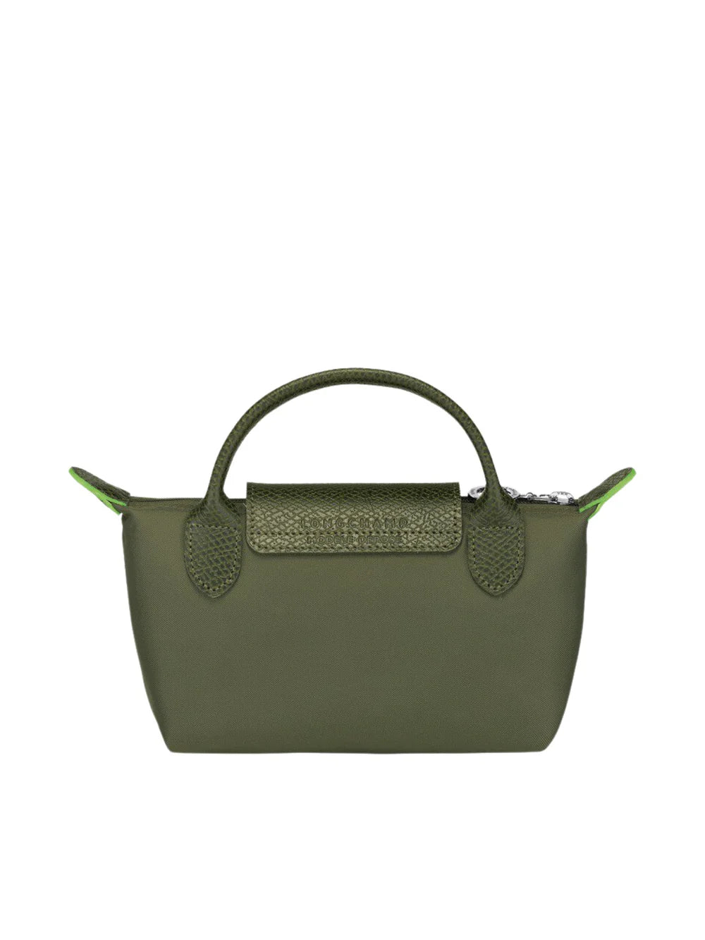 Longchamp Le Pliage Green XS Handbag Forest Khaki Green Back View