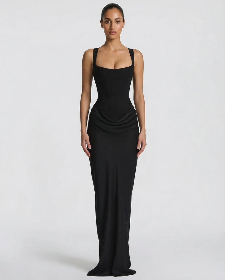 ARIA | Hourglass Maxi — women's maxi dress, styled as a complete outfit