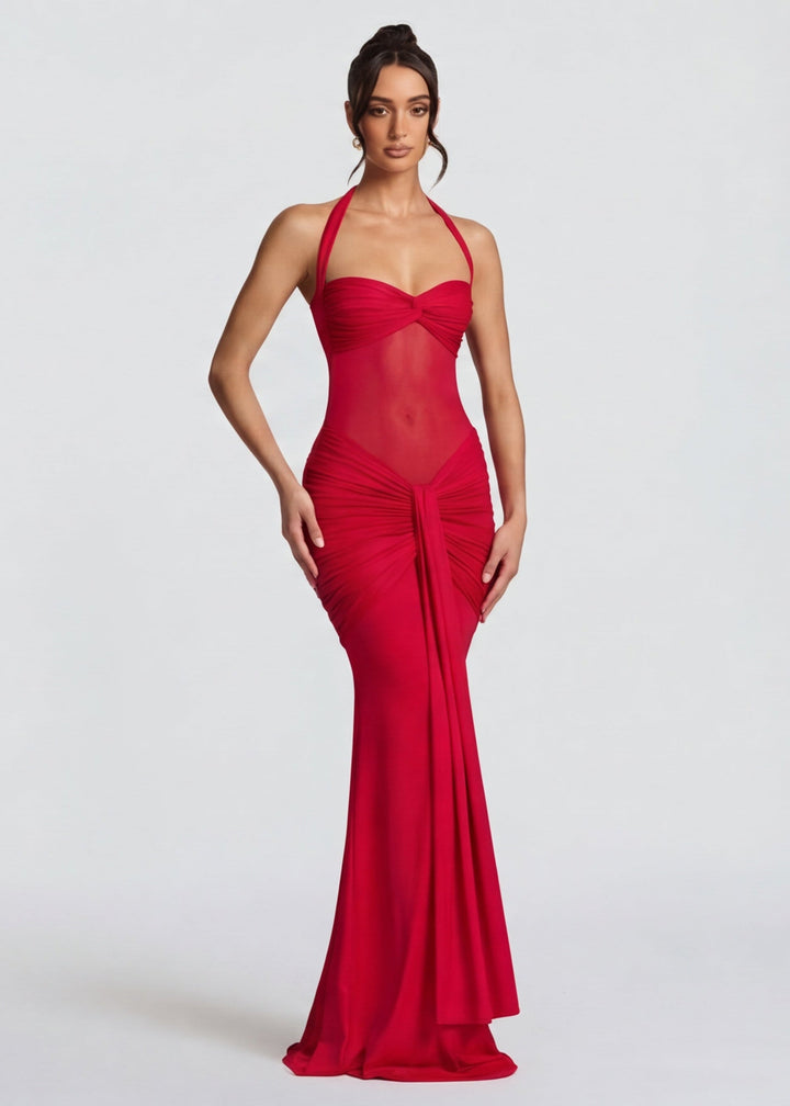ARIA | Siren Hourglass Gown — women's evening gown, close view of the hem