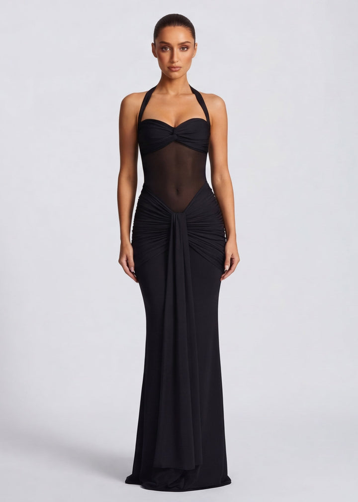 ARIA | Siren Hourglass Gown — women's evening gown, three-quarter angle