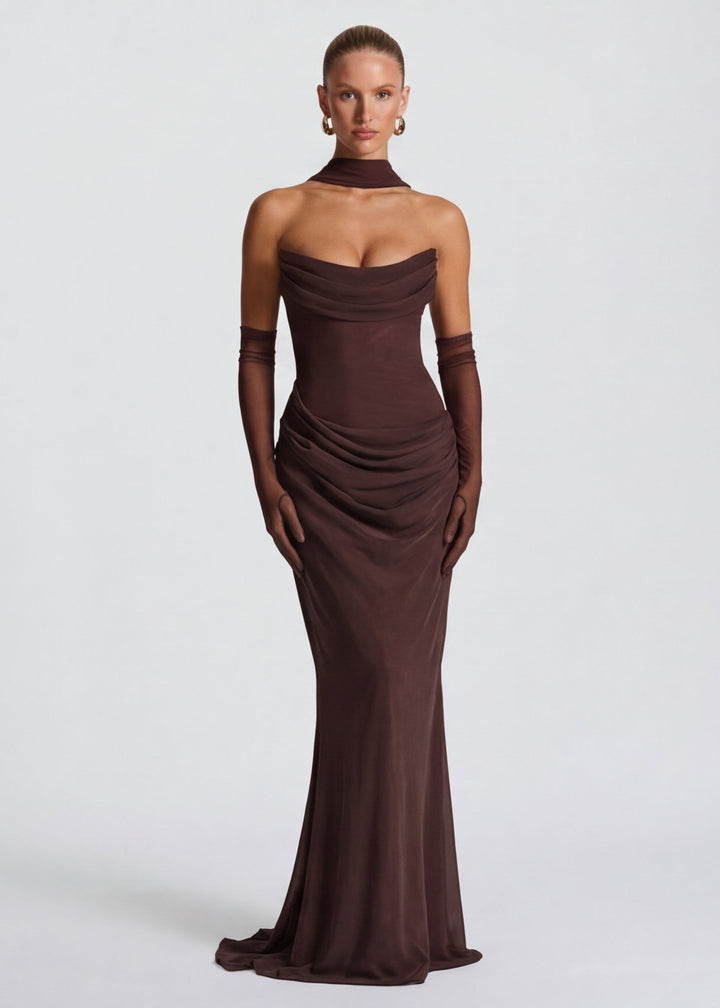 ARIA Muse Maxi Dress - women's maxi dress, front view