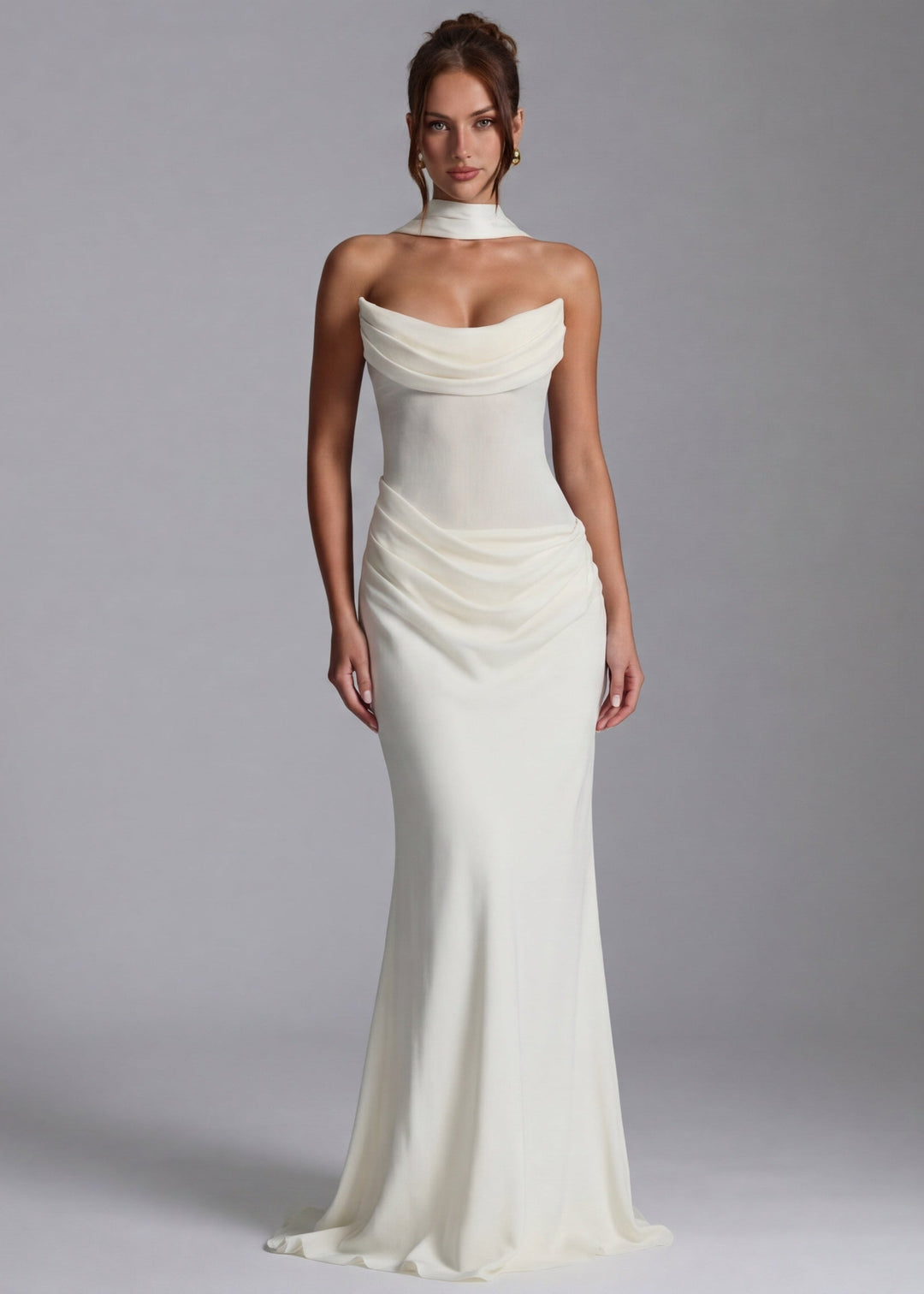ARIA Muse Maxi Dress - women's maxi dress, fabric detail