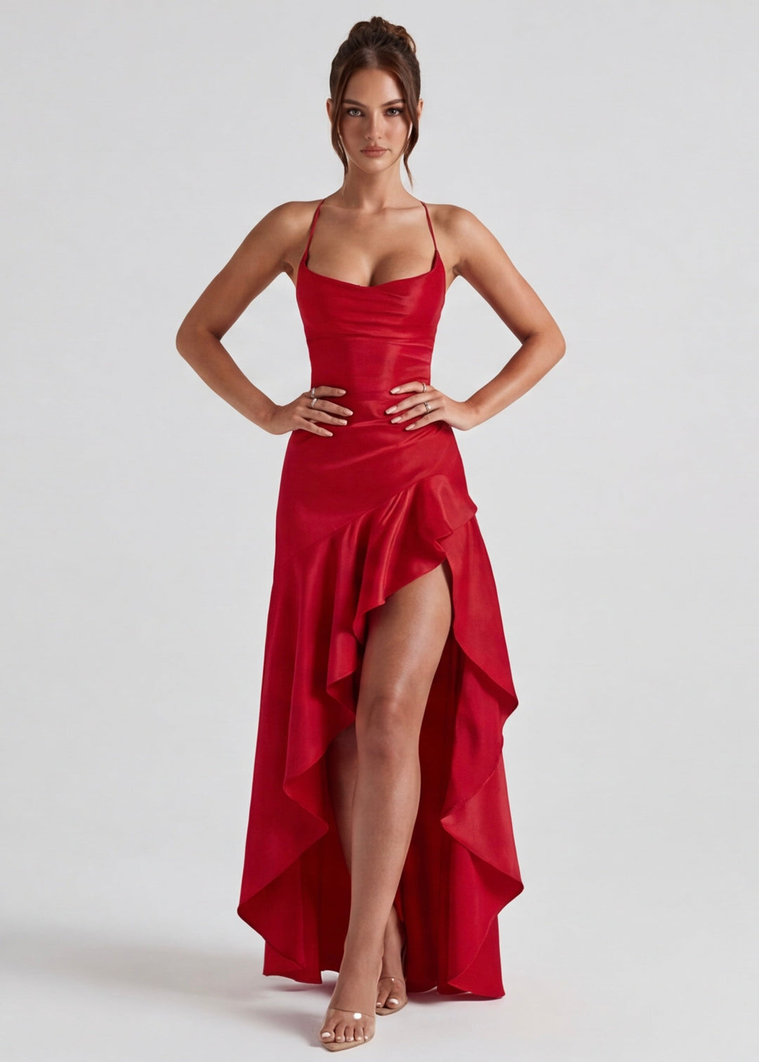 ARIA Muse Gown - women's gown, neckline detail