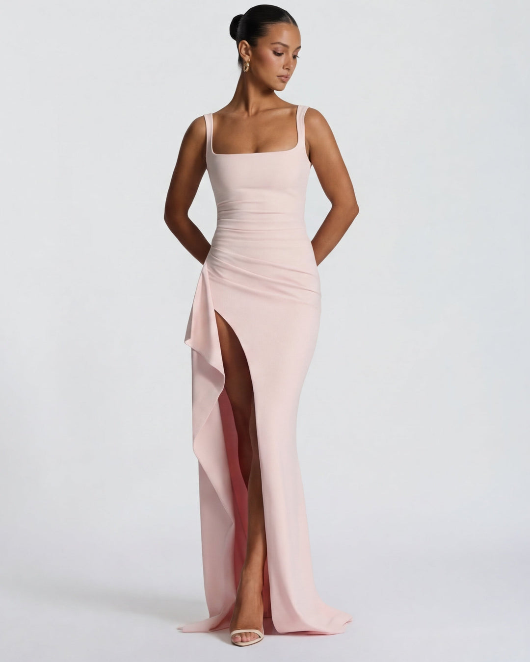 Main Character Maxi Dress - women's maxi dress, hem detail