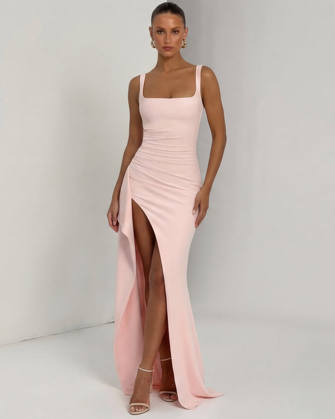 Main Character Maxi Dress - women's maxi dress, neckline detail