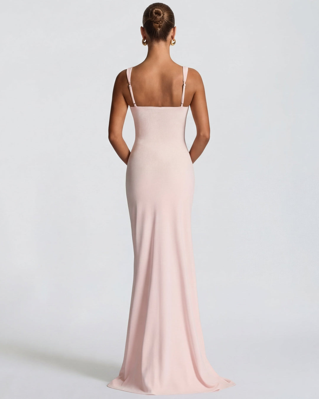 Main Character Maxi Dress - women's maxi dress, model wearing it, three-quarter view