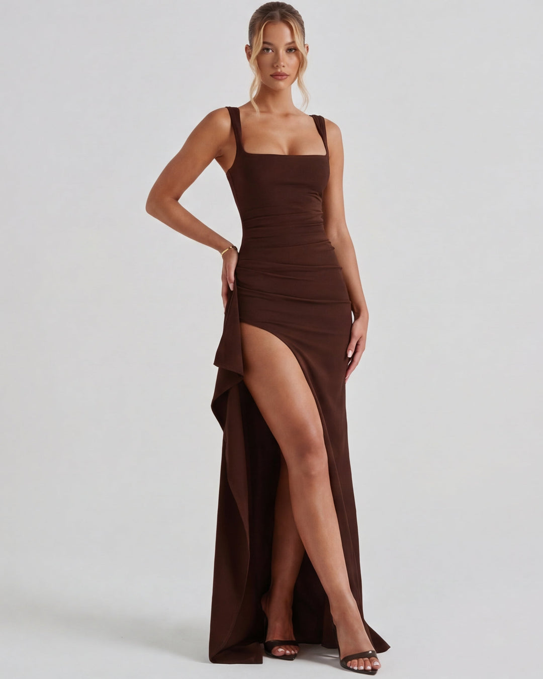 Main Character Maxi Dress - women's maxi dress, shoulder detail