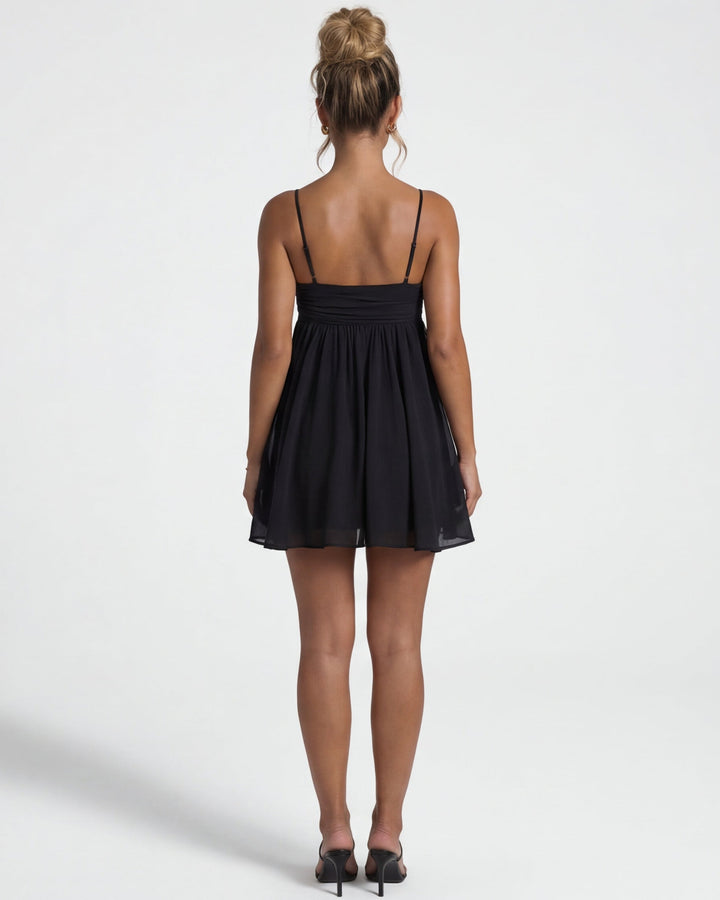 Angel Muse Mini Dress - women's mini dress, hem detail