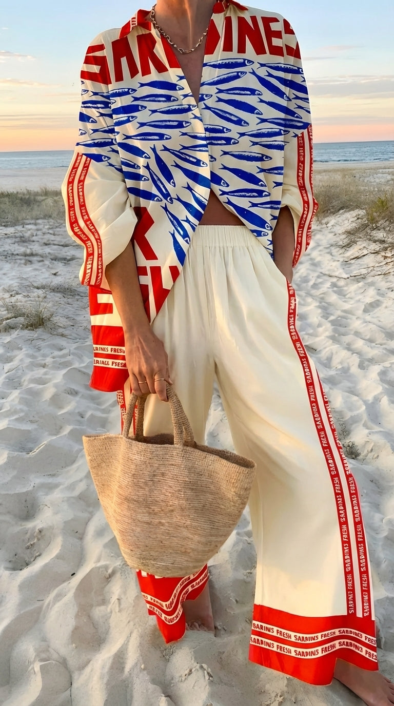 Joan Relaxed Trouser Set — front view