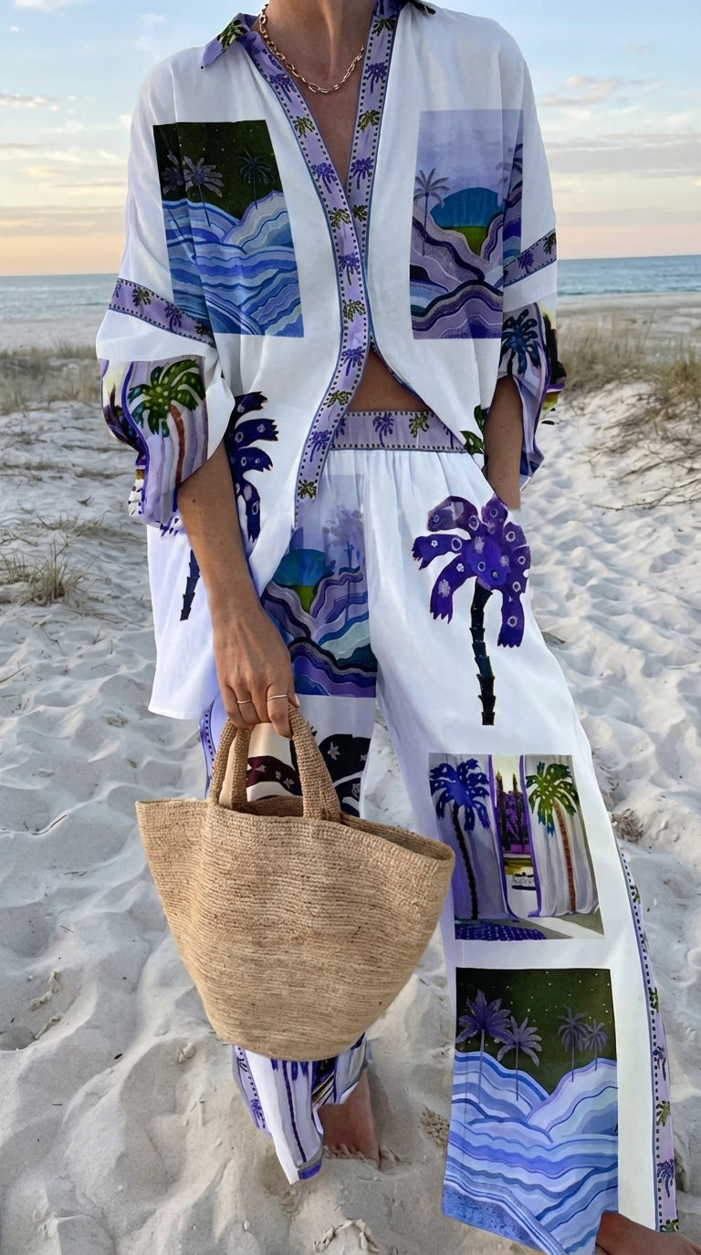 Nova Relaxed Trouser Set — front view