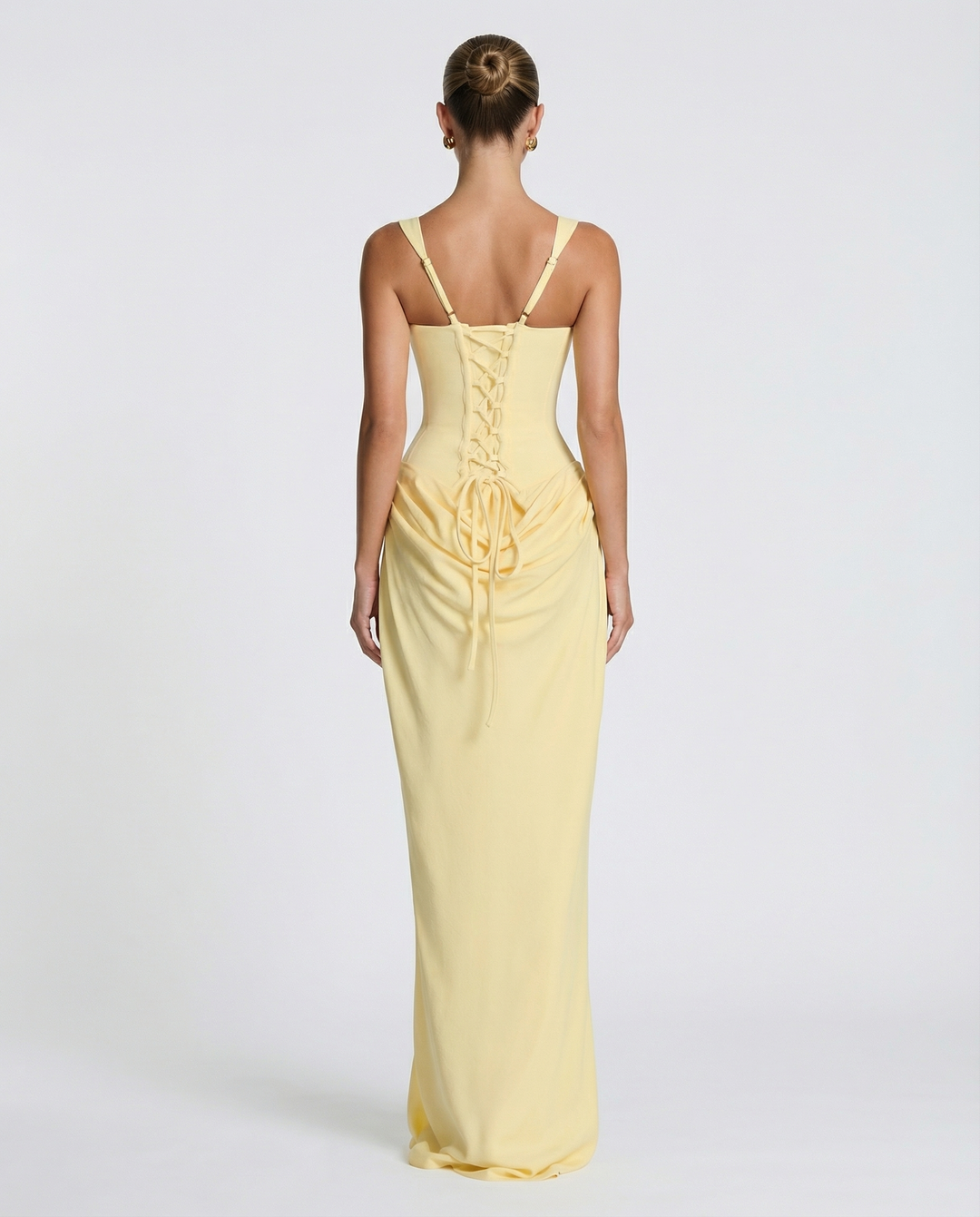 ARIA | Hourglass Maxi — women's maxi dress, side view