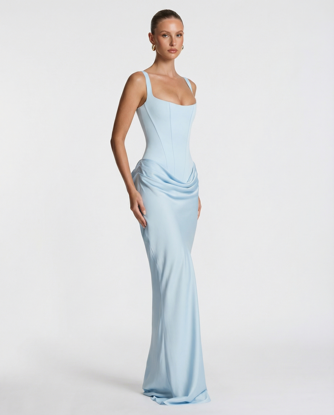 ARIA | Hourglass Maxi — women's maxi dress, full-length view