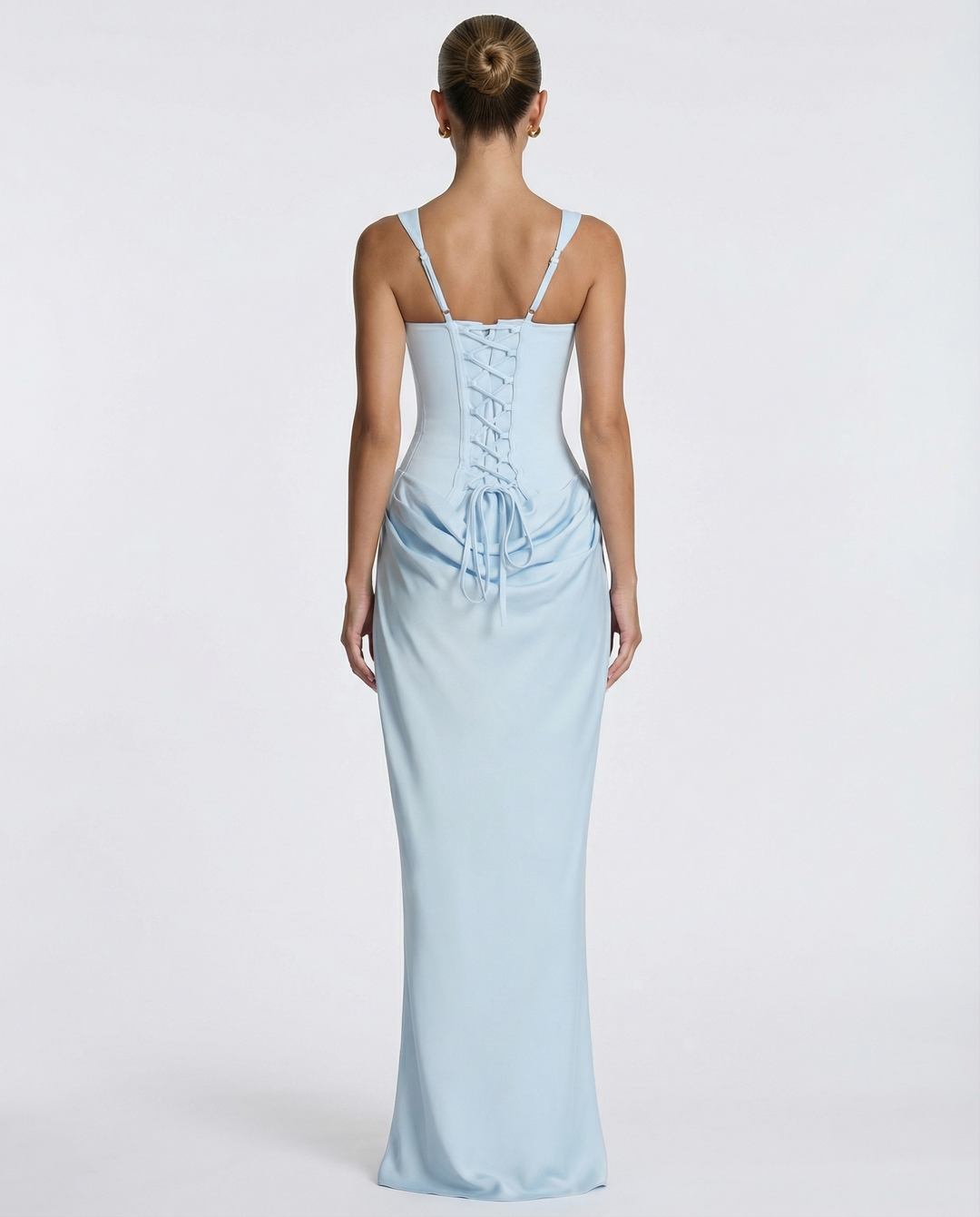 ARIA Hourglass Maxi Dress - women's maxi dress, fabric detail
