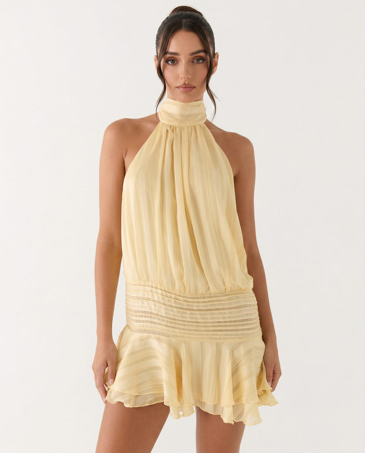 Butter Glow Mini Dress - women's mini dress, front view