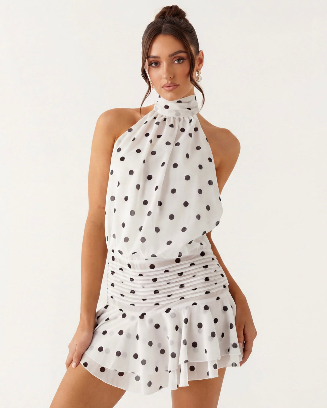 Flirt Alert Polka Mini — women's fashion item, front view