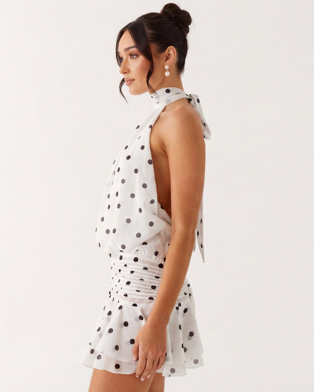 Flirt Alert Polka Mini — women's fashion item, back view