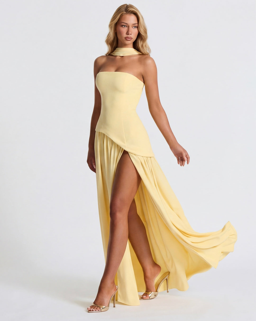 Aura Maxi Dress — women's dress, back view