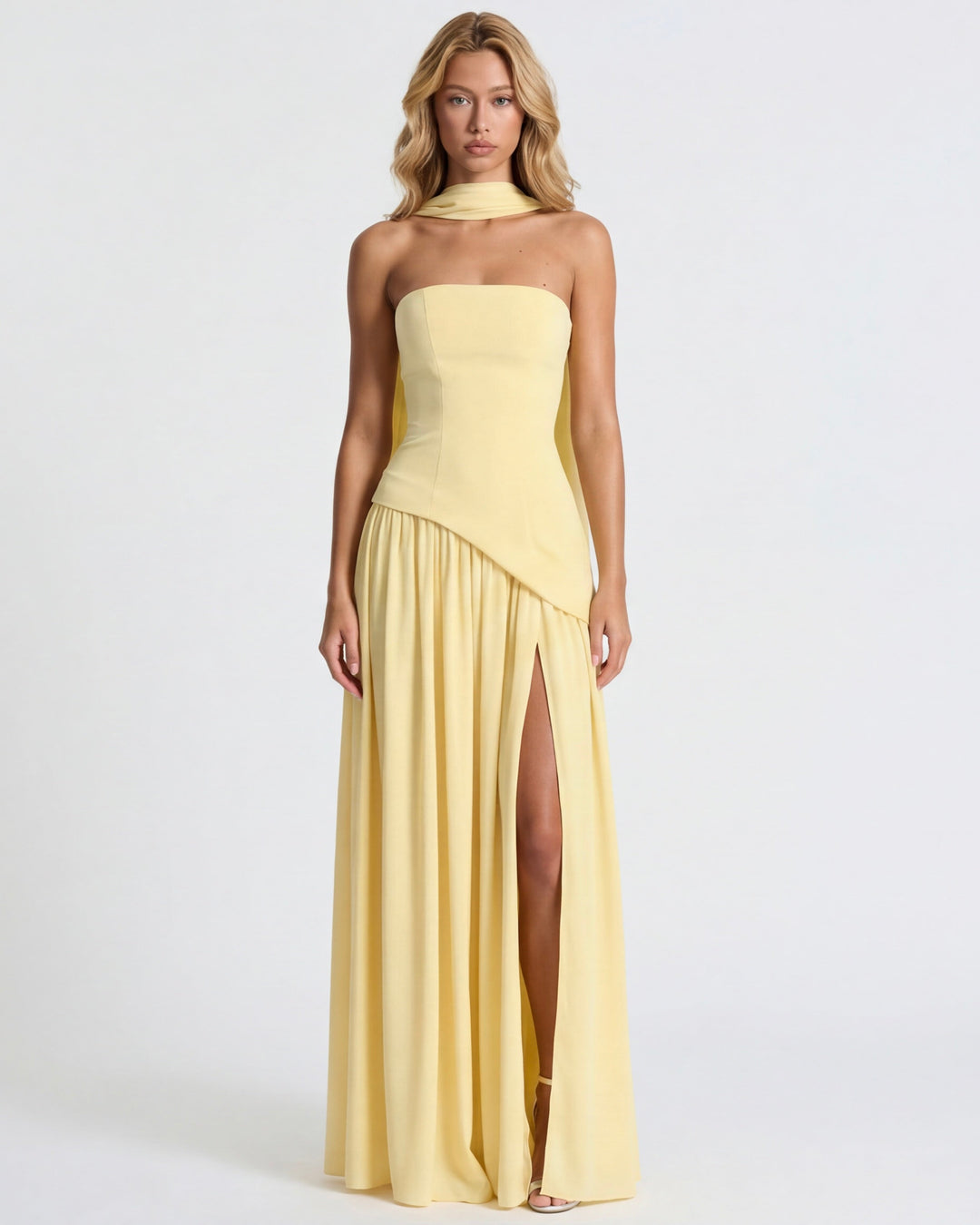 Aura Maxi Dress - women's maxi dress, front view