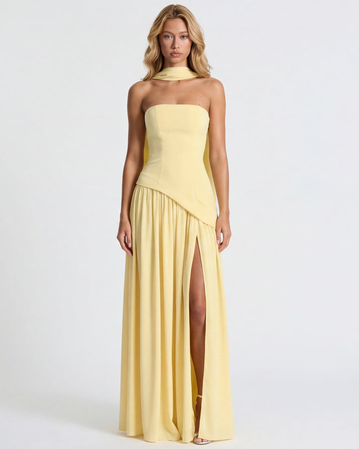 Aura Maxi Dress — women's dress, front view