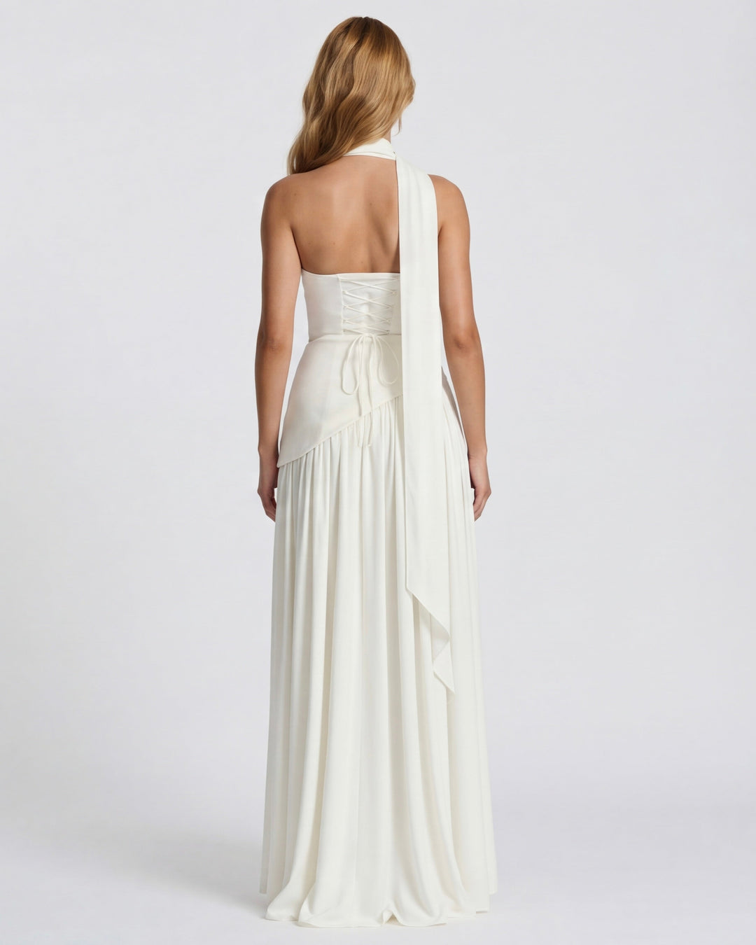 Aura Maxi Dress - women's maxi dress, back detail