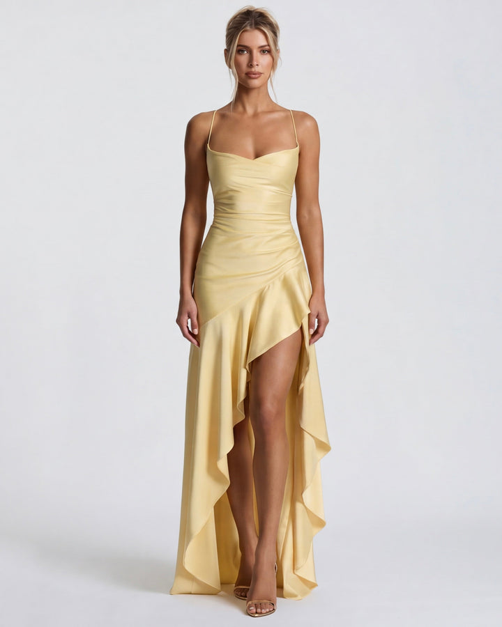 ARIA | Muse Gown — women's evening gown, close view of the hem