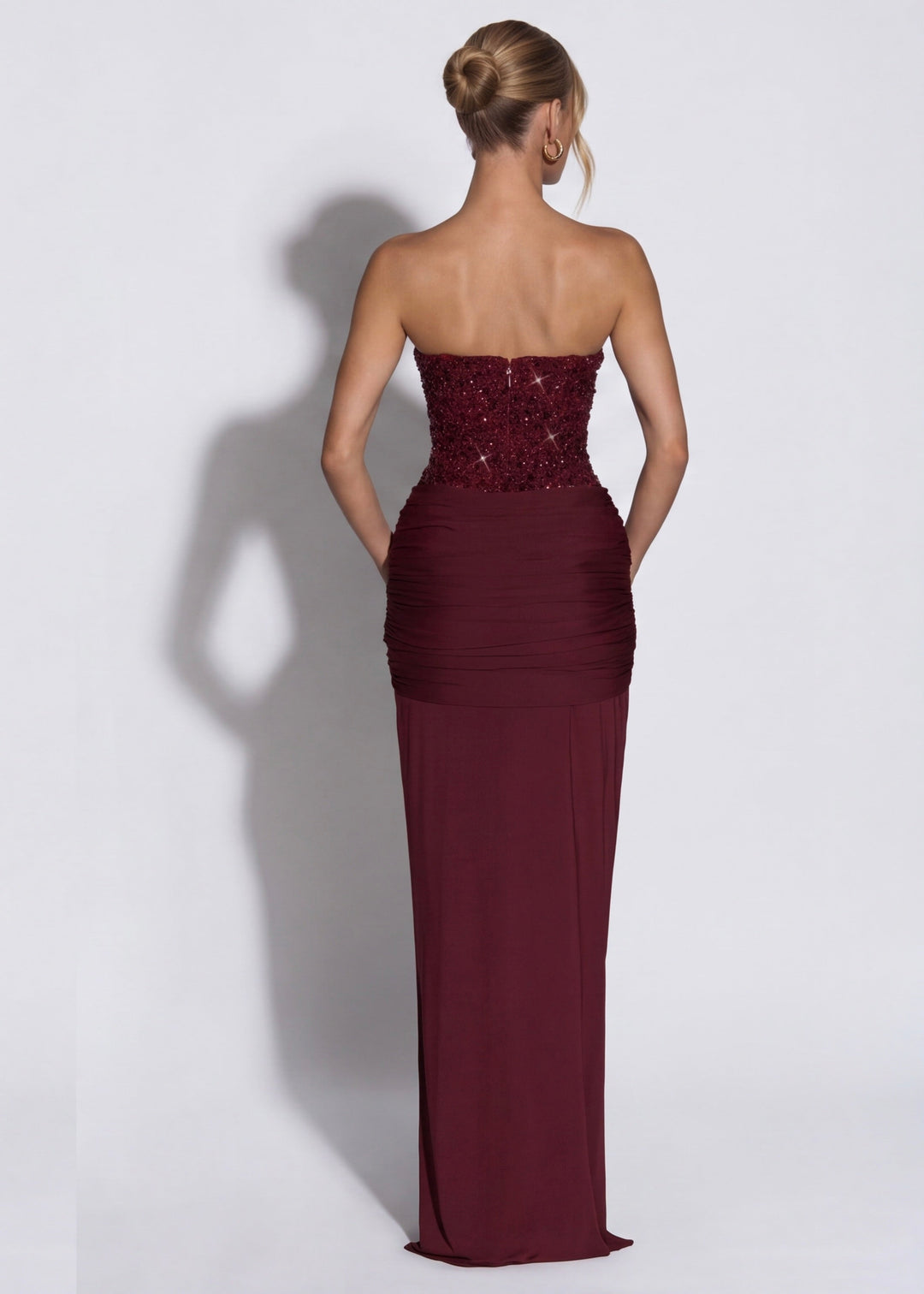 Midnight Aura Gown Maxi - women's gown, side view