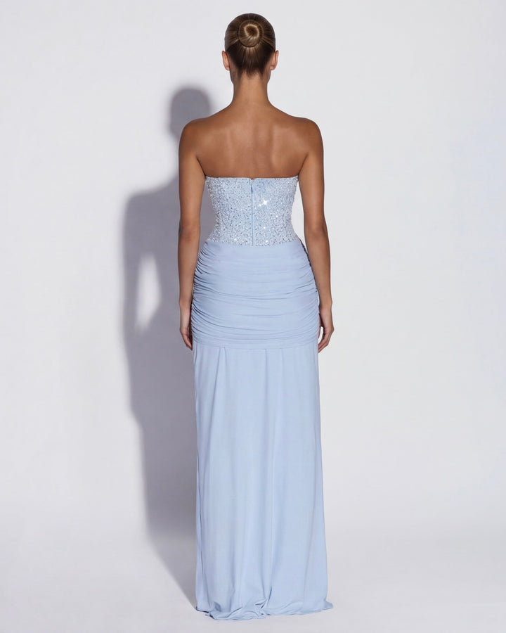 Midnight Aura Gown Maxi - women's gown, movement shot