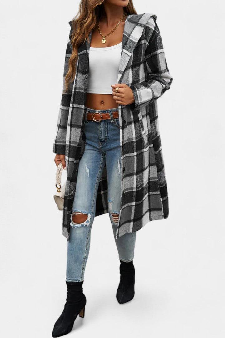Sandrine check jacket multiple colour options