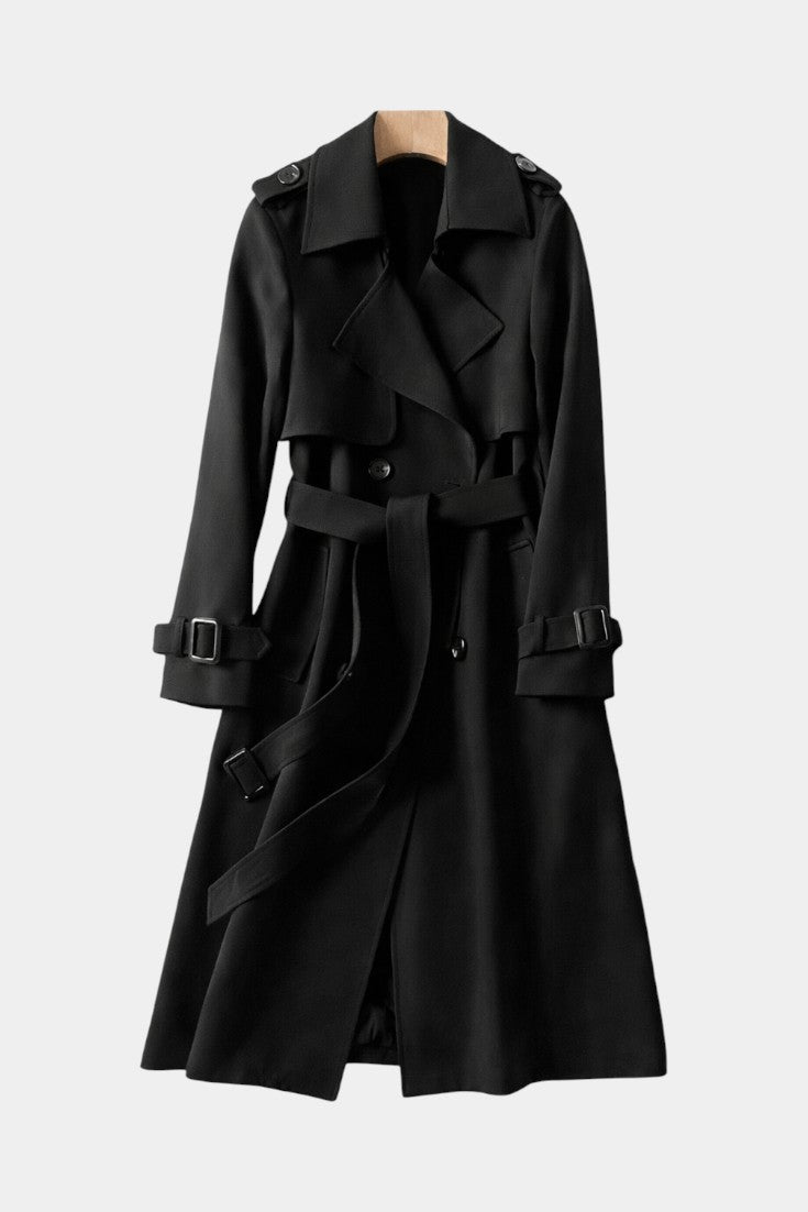 Romane long coat back view full length